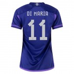 Nogometni Dresovi Argentina DI MARIA 11 Ženska Gostujući Svjetsko Prvenstvo 2022 Kratkih Rukava